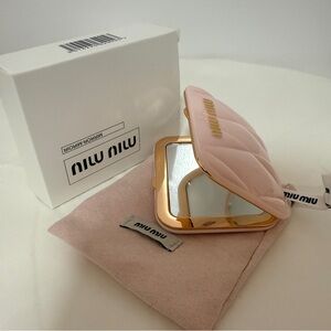 Miu Pink Quilted Mirror